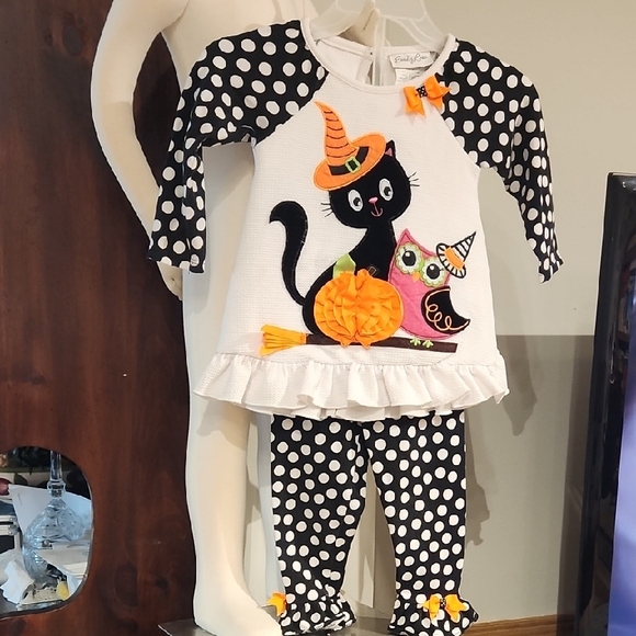 Emily Rose Black and White Polka Dot Cat Costume - Picture 1 of 9